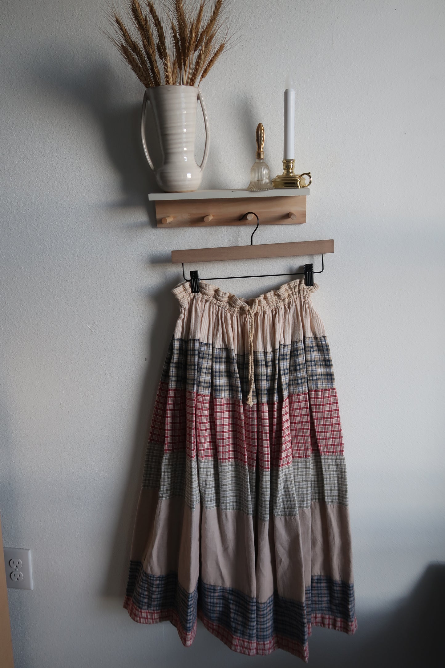 VTG Patchwork Maxi Skirt
