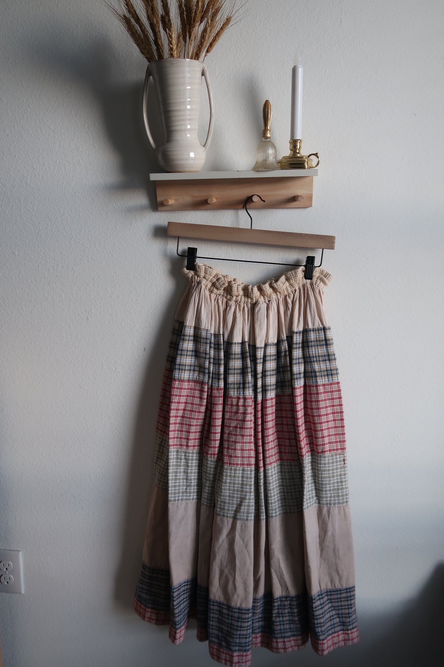 VTG Patchwork Maxi Skirt